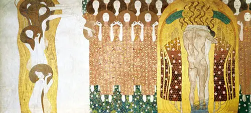 Praise To Joy The God Descended Gustav Klimt